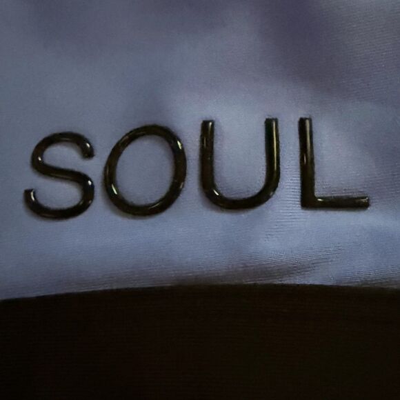 SOUL by Soul Cycle Turn It Up color block sports racer bra S - Picture 4 of 5